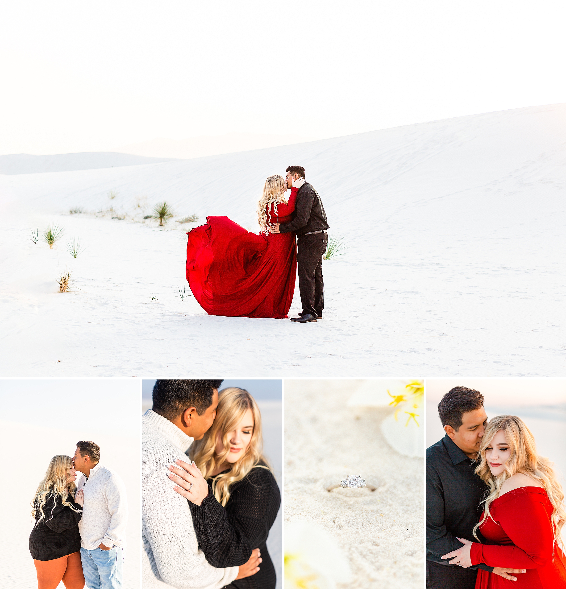 Engagement session at white sands.